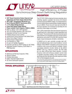 LTC3707-SYNC - High Efficiency, 2-Phase Synchronous Step