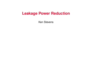 Leakage Power Reduction