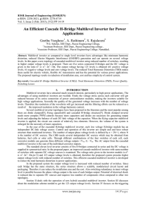 An Efficient Cascade H-Bridge Multilevel Inverter for Power