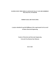 LEVEL DC TO AC CASCADE H-BRIDGE MULTILEVEL INVERTER