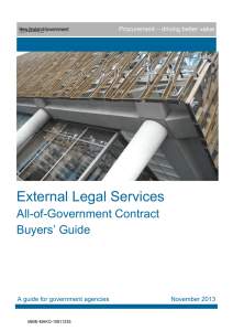 External Legal Services All-of-Government