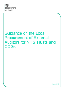Guidance on the Local Procurement of External Auditors for