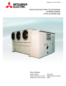 Hybrid Generator Main Circuit Breaker