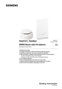 FDOOT271, FDCW241 SWING Neural radio fire detector