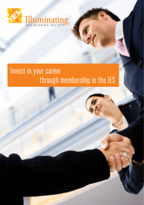 Invest in your career through membership in the IES
