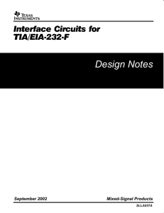 Interface Circuits for TIA/EIA-232-F (Rev. A)