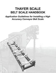 New THAYER Belt Scale Handbook