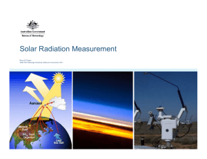 Solar Radiation Measurement