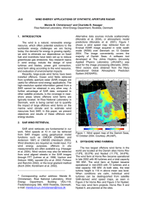 Wind Energy Applications of Synthetic Aperture Radar