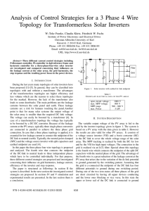 Analysis of Control Strategies for a 3 Phase 4 Wire Topology for