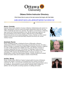 Ottawa Online Instructor Directory