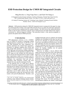 ESD Protection Design for CMOS RF Integrated Circuits