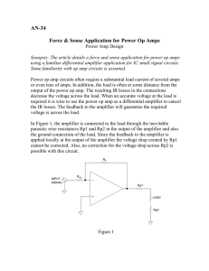 AN-34 Force and Sense Application for Power Op Amps