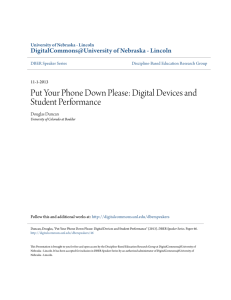 Digital Devices and Student Performance