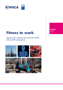 Fitness to work - International Association of Oil and Gas Producers