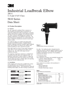 5810 Series Industrial Loadbreak elbow