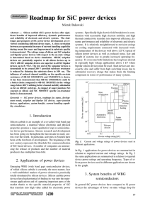 Roadmap for SiC power devices