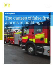The causes of false fire alarms in buildings