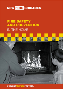 Fire safety and prevention in the home brochure