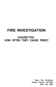 Cigarettes: How Often Do They Cause Fires?