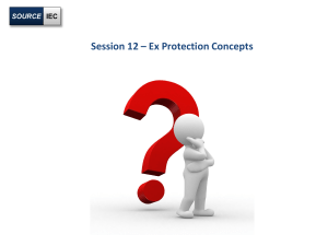 Session 12 – Ex Protection Concepts
