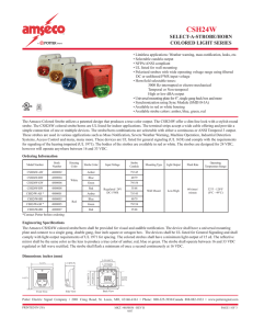 Datasheet - Potter Electric Signal Company, LLC