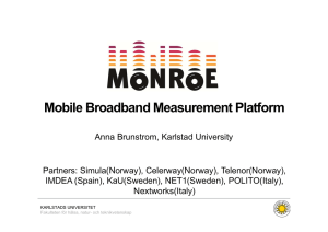 Mobile Broadband Measurement Platform
