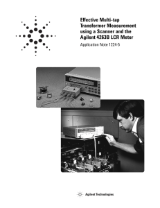 Effective Multi-tap Transformer Measurement using a Scanner and