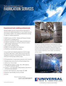 Fabrication Services - Universal Tank and Fabrication