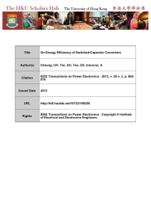 Title On Energy Efficiency of Switched