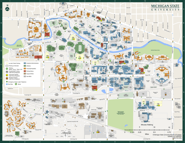 Main Campus Map - MSU Campus Maps