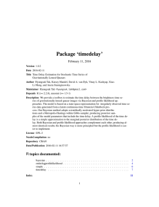 Package `timedelay`