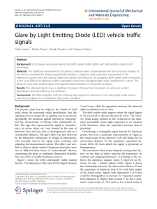 Glare by Light Emitting Diode (LED) vehicle traffic signals