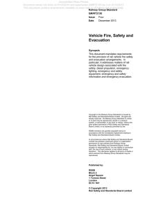 Vehicle Fire, Safety and Evacuation