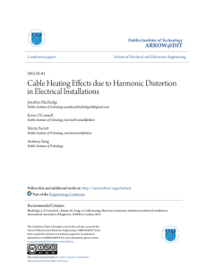 Cable Heating Effects due to Harmonic Distortion in Electrical