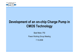 Development of an on-chip Charge Pump in CMOS - Indico