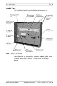 Installation Manual - Bosch Security Systems