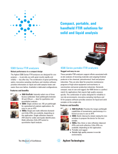 Compact, portable, and handheld FTIR solutions for solid and liquid