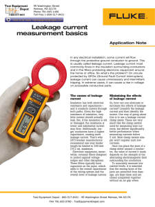 Leakage current measurement basics