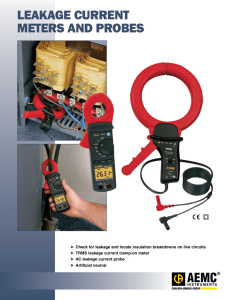 leakage current meters and probes