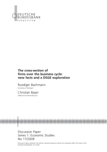 The cross-section of firms over the business cycle: new facts
