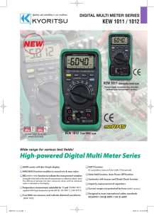 High-powered Digital Multi Meter Series