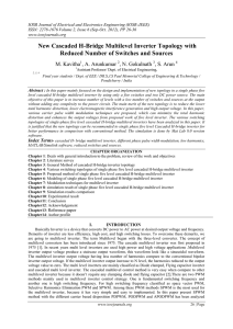 New Cascaded H-Bridge Multilevel Inverter Topology with Reduced