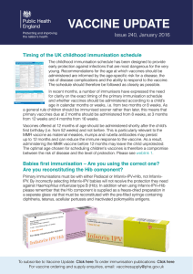 Vaccine update: Issue 240, January 2016