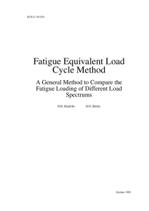 Fatigue Equivalent Load Cycle Method
