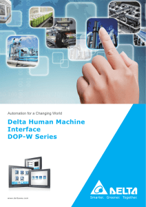 Delta Human Machine Interface DOP