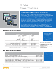 HPC/HPX Flier  - Motion Control Systems