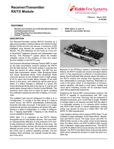 Receiver/Transmitter RX/TX Module