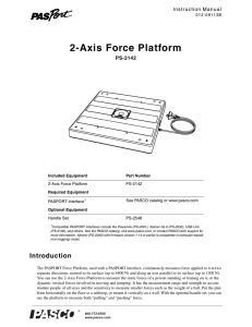 2-Axis Force Platform