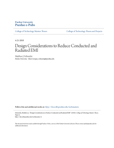 Design Considerations to Reduce Conducted and Radiated EMI